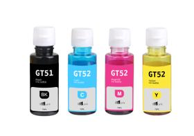 5 Tinta Gt51 E Gt52 Kit Com 4 Cores Para 5800, 5810, 5820, Gt5822 - INKTANK