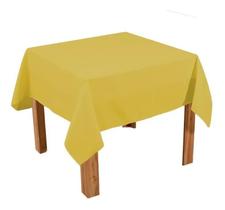 5 Toalhas Quadradas Oxford 1,50X1,50 Para Festas E - Amarelo