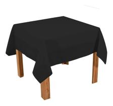 5 Toalhas Quadradas Oxford 1,50X1,50 Para Festas E B - Preto