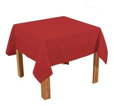 5 Toalhas Quadradas Oxford 1,50X1,50 Para Festas - Vermelho