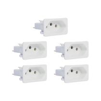 5 Tomada Margirius Para Cx. Embutir Padrão Weg 10/20a Branca