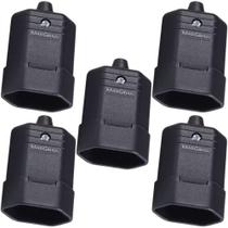 5 tomada plugue 10a tmd1-2 padrão brasileiro 2 pinos preta