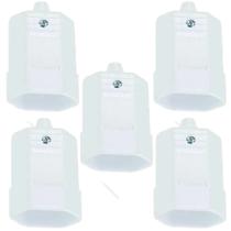 5 tomada plugue 10a tmd1-3 padrão brasileiro 3 pinos branca