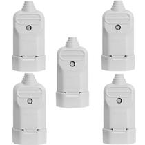 5 tomada plugue 20a tmd2-3 padrão brasileiro 3 pinos branca