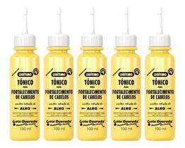 5 Tônicos Alho Gota Dourada Antiqueda Fortalecimento Cabelo