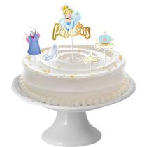 5 Topo Decoração de Bolo Tema Festa Cinderela 5 Topo Decoração de Bolo Tema Festa Cinderela