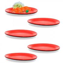 5 Travessas Oriental Em Melamina Para Servir Sushi Sashimi 5 Travessas Oriental Em Melamina Para Servir Sushi Sashimi