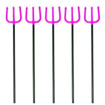 5 Tridentes Rosa Diabo Decoração Enfeite Fantasia Halloween Dia das Bruxas