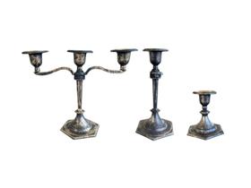 5 Trios De Castiçal Preto Rústico Suporte Para Vela Decorativo Luxo. 5 Trios De Castiçal Preto Rústico Suporte Para Vela Decorativo Luxo.