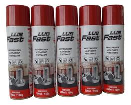 5 Un Antiferrugem Óleo Desengripante Lubfast 300ml Tipo Wd40