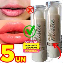 5 UN Batom Protetor Manteiga de Cacau Hidrata Protege Labios