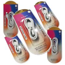 5 un Cabo USB-IOS Lightning Turbo 25W Branco