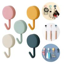 5 Un Gancho Multiuso Porta Toalhas Chaves Conchas Adesivo Dupla Face