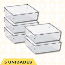 5 Un Organizador Acrilico Multiuso Gavetas Talheres Alimentos