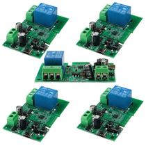 5 Un Relé Wifi Contato Seco Módulo 5v-12v-32v Pulso Contínuo