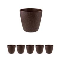 5 un Vaso plantas colmeia decorativo flor G MARROM ESCURO