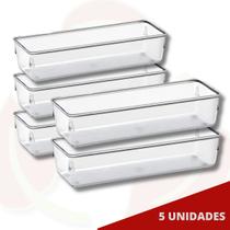 5 Uni Organizador Modular Separador Transparente Empilhável 5 Uni Organizador Modular Separador Transparente Empilhável