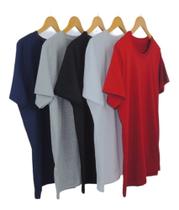 5 Unid Camisetas Algodão Básica Masculina Gola Careca 5 Unid Camisetas Algodão Básica Masculina Gola Careca