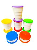 5 Unid Copo Retrátil Dobrável Sanfonado P/ Kit Festa Aniversario Prenda Criança Quermesse novo