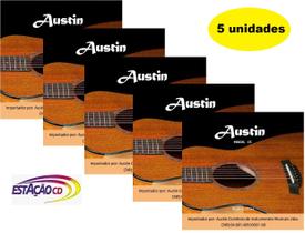 5 Unid Encordoamento Cordas para Violão Aço - Kauthon Austin 5 Unid Encordoamento Cordas para Violão Aço - Kauthon Austin