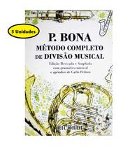 5 Unid - Método Completo De Divisão Musical - Paschoal Bona