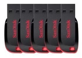 5 unid Pendrive SanDisk Cruzer Blade 2.0 8g 5 unid Pendrive SanDisk Cruzer Blade 2.0 8g
