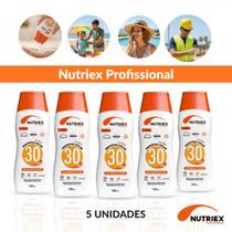 5 Unidade Protetor Solar Nutriex Fps30 Pele Saudável 120ml