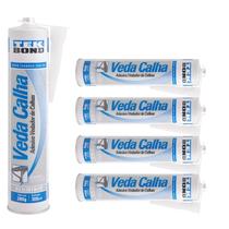 5 Unidades Cola Vedador Calha Alumínio 300ml Tekbond