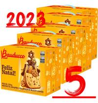 5 Unidades De Cesta De Natal Bauducco Grande 20 Itens - Higipack