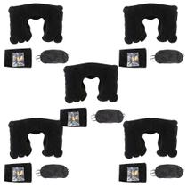 5 Unidades de Kit Basico Para Viagem Familia - 3 Itens