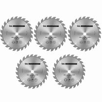 5 Unidades Disco Serra Circular 180mm 24 Dentes Metal Duro Vidia - EDA 5 Unidades Disco Serra Circular 180mm 24 Dentes Metal Duro Vidia - EDA