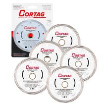 5 Unidades do Disco de Corte CORTAG Porcelanato Turbo Diamantado 110mm x 20mm 4.3/8 x 13/16 5 Unidades do Disco de Corte CORTAG Porcelanato Turbo Diamantado 110mm x 20mm 4.3/8 x 13/16