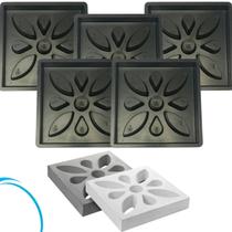 5 Unidades Forma Base Matriz Concreto 39x39x7 Tipo Flor Pétala Cobosé Vazado Combogó Gobogó