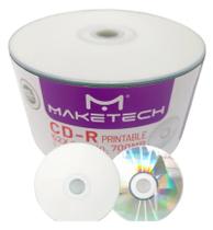 5 Unidades Mídia CD R Não Imprimível Maketech no Envelope