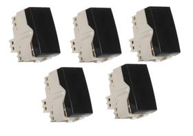 5 unidades Módulo Interruptor Paralelo Ebony Margirius 16812