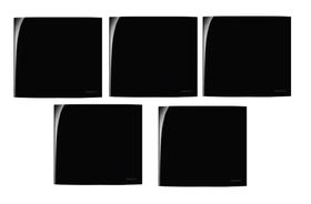 5 unidades Placa 4x4 Cega Ebony Margirius 15912 5 unidades Placa 4x4 Cega Ebony Margirius 15912