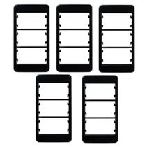 5 unidades Placa com Suporte Condulete 3 Postos Ebony Margirius 21881