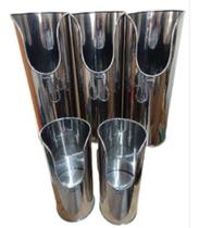 5 Unidades Suporte Inox Batom.