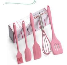 5 Utensílios De Silicone Cozinha Colher Espátulas Escova 5 Utensílios De Silicone Cozinha Colher Espátulas Escova