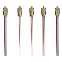 5 Válvula Serviço Refrigeração Schrader 1/4 100mm Shirader