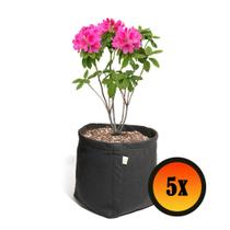 5 Vasos De Plantas De Feltro 11 Litros - King Pot