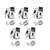 5 Velas Filtro De Barro Com Carvão Ativado + 5 Boia Dosadora