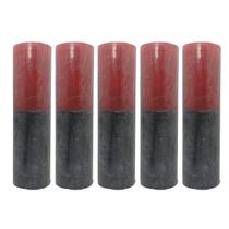 5 Velas Votivas 7 Dias Bicolor Vermelha E Preta 210 Gramas
