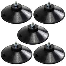 5 Ventosa de 90mm (9 cm) Em PVC Preto Com Parafuso e Porca 5 Ventosa de 90mm (9 cm) Em PVC Preto Com Parafuso e Porca