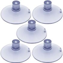5 Ventosa de 90mm (9 cm) Em PVC Sem Parafuso C/ Cabeça Chata 5 Ventosa de 90mm (9 cm) Em PVC Sem Parafuso C/ Cabeça Chata