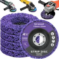 5 x Discos Flap Strip 115mm x 22mm 4.1/2" Polidor Removedor Tinta Fundos Vernizes Roxo 5xFSTRIP-115mm-RX 5 x Discos Flap Strip 115mm x 22mm 4.1/2" Polidor Removedor Tinta Fundos Vernizes Roxo 5xFSTRIP-115mm-RX