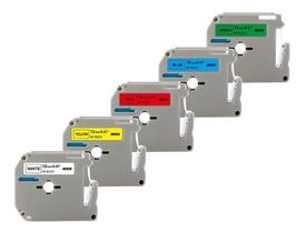 5 X Fita Compatível Brother Mk231 - 12mm X 8m Pt 80 70 90 5 X Fita Compatível Brother Mk231 - 12mm X 8m Pt 80 70 90