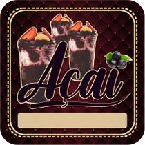 50 100 150 200 unidades adesivo etiqueta tag quadrado 3,5 cm x 3,5 cm açai a prova de agua auto ad