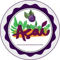 50 100 150 200 unidades adesivo etiqueta tag redondo 3,5 cm açai no de pote cliente modelo 2 a prova