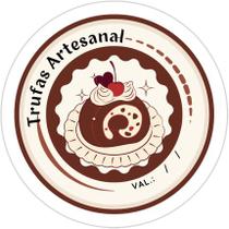 50 100 150 200 unidades adesivo etiqueta tag redondo 3,5 cm trufas artesanal a prova de agua auto